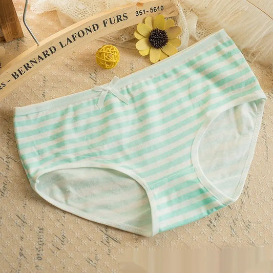Femboy Striped Bow Panties