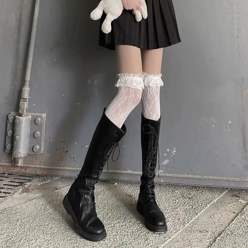 Knee High Lace Thigh High Socks