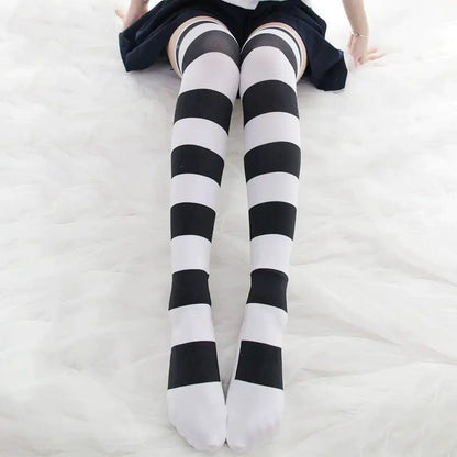 Long Striped Knee Socks for Femboys