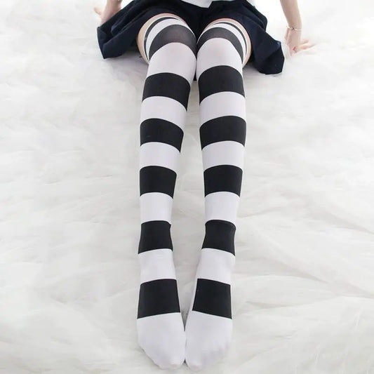 Long Striped Knee Socks for Femboys