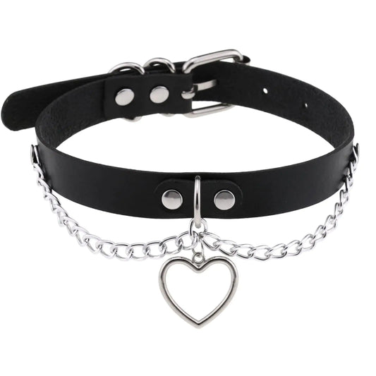 Gothic Heart Choker