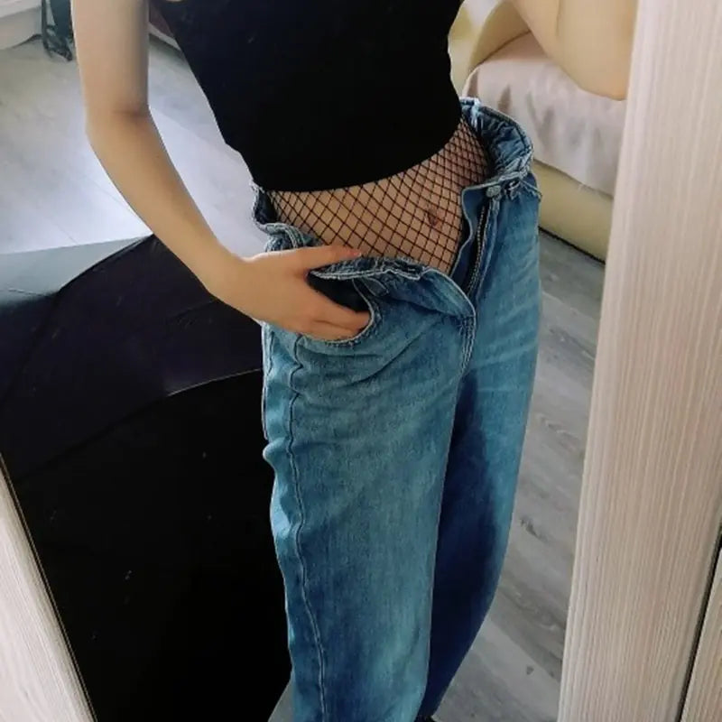 Waist-High Fishnet