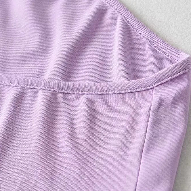 Crop Top with Neck Strap