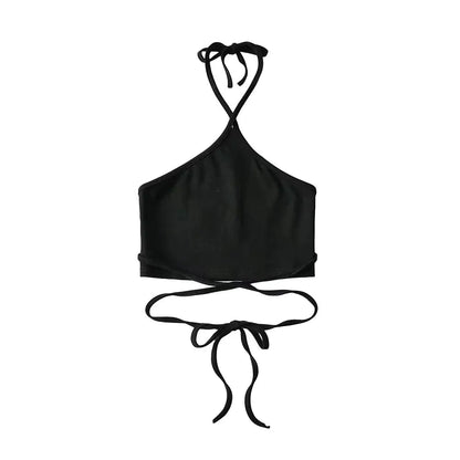 Crop Top with Neck Strap