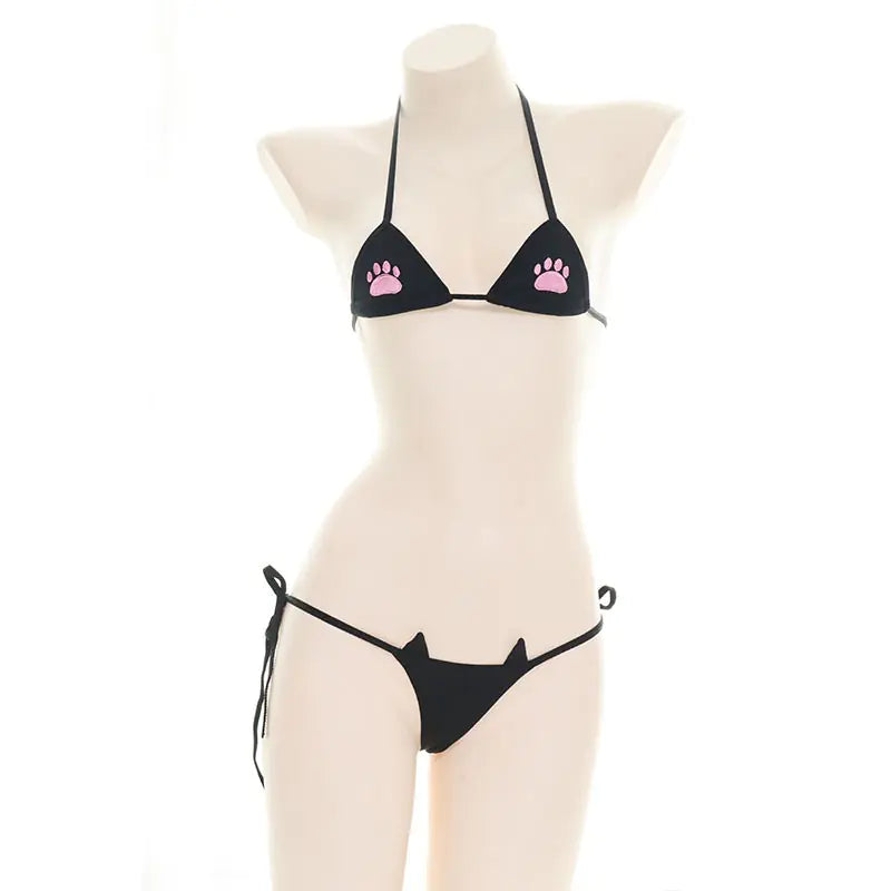 Cat paw 3-Tie Bikini